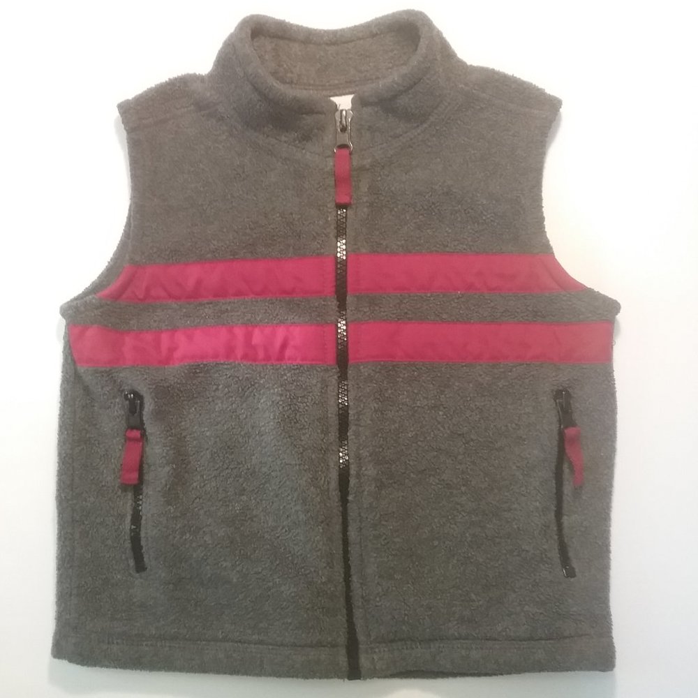4/$15   TKS Basics  2T  Charcoal fleece vest